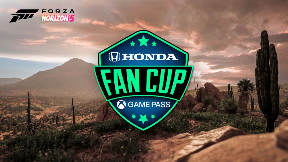 The title graphic for the Honda Fan Cup competition in FH5