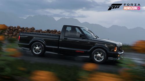 GMC Syclone cruising down the road