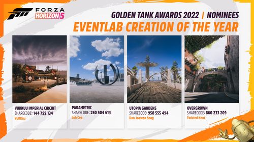 EventLab Creation of the Year Nominees for Golden Tank Awards 2022