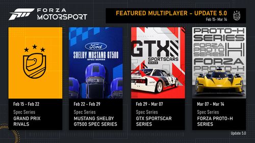 Four different events coming soon to Forza Motorsport